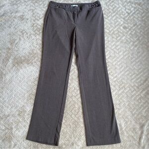 New York & Company Dress Pants Women’s Size 4 Average Brown Stretch Mid Rise
